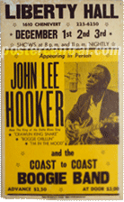 John Lee Hooker and the Coast to Coast Boogie Band at Liberty Hall poster